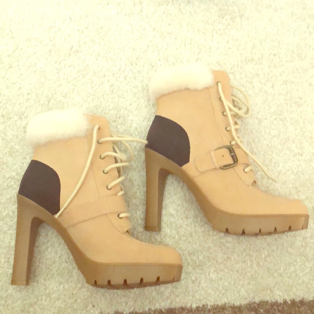 Ralph Lauren heel boots
